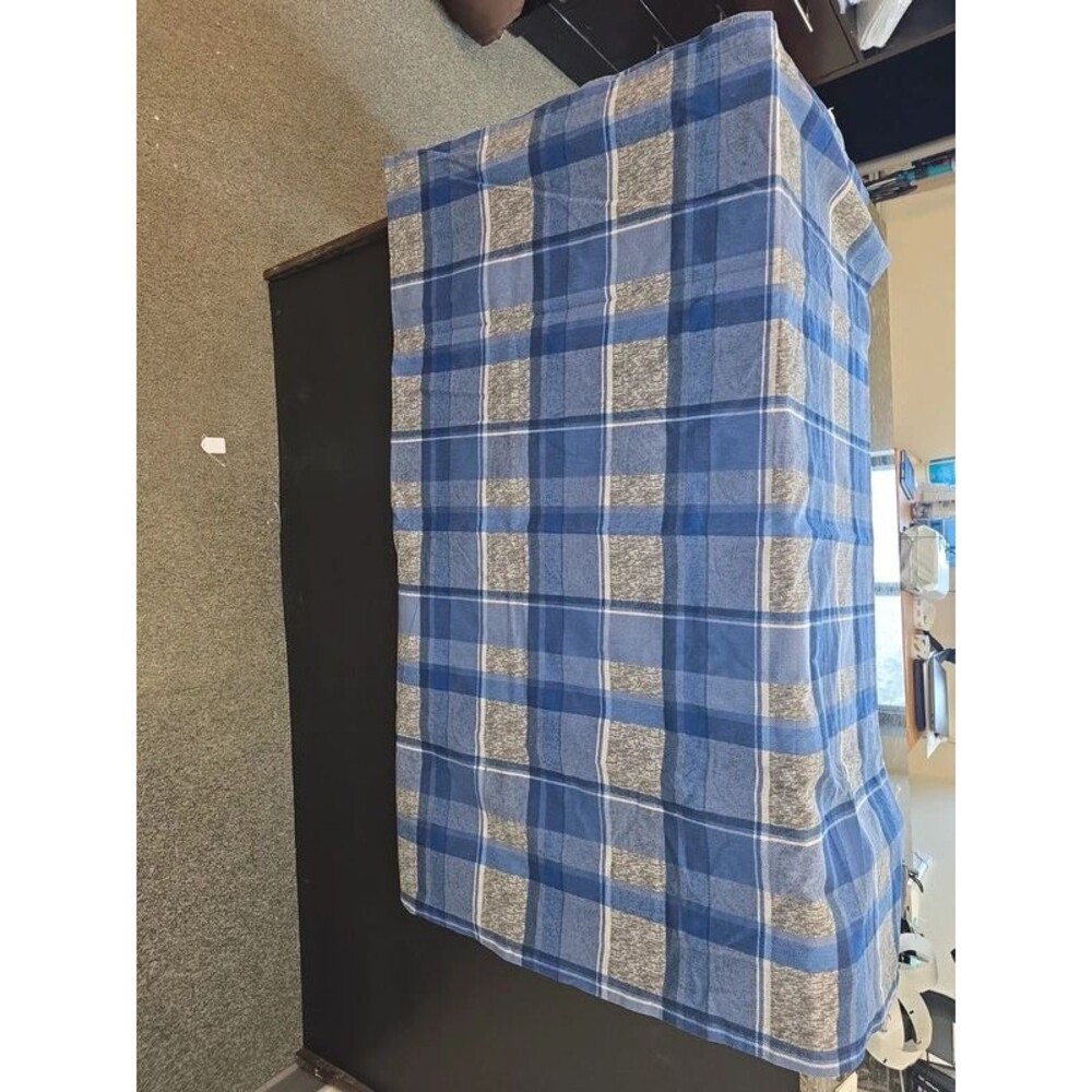 Gap home blue flannel curtains 48 wide by 84 long